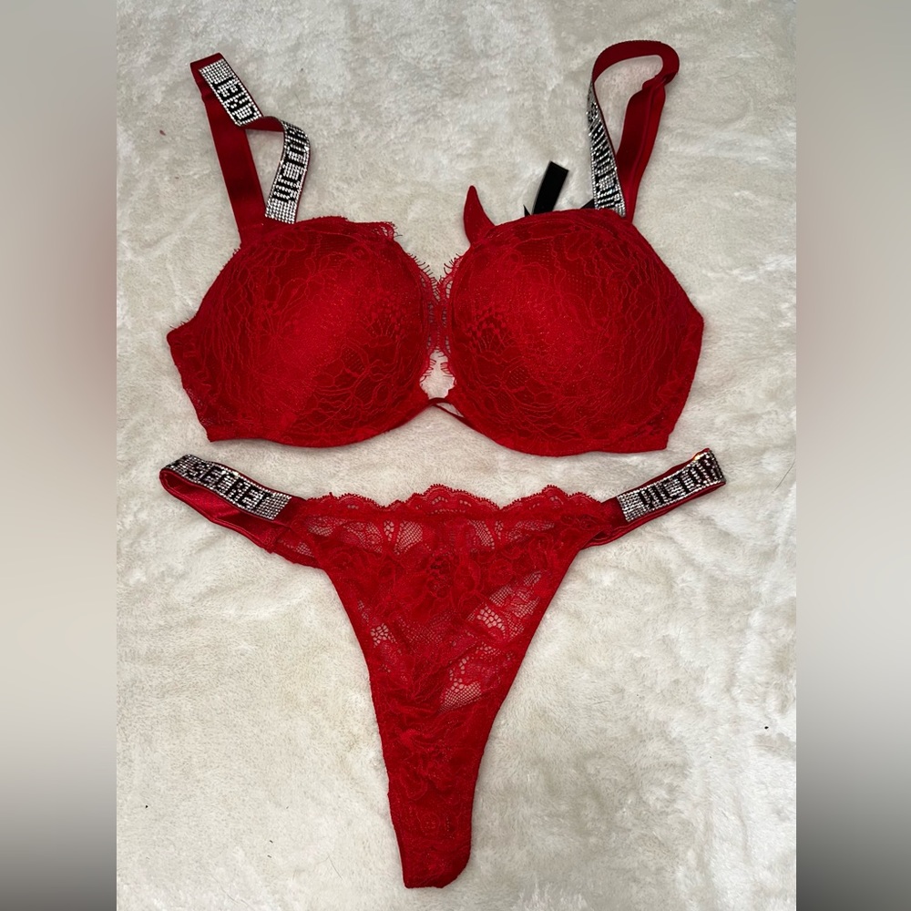 VS shine strap sexy lace lingerie